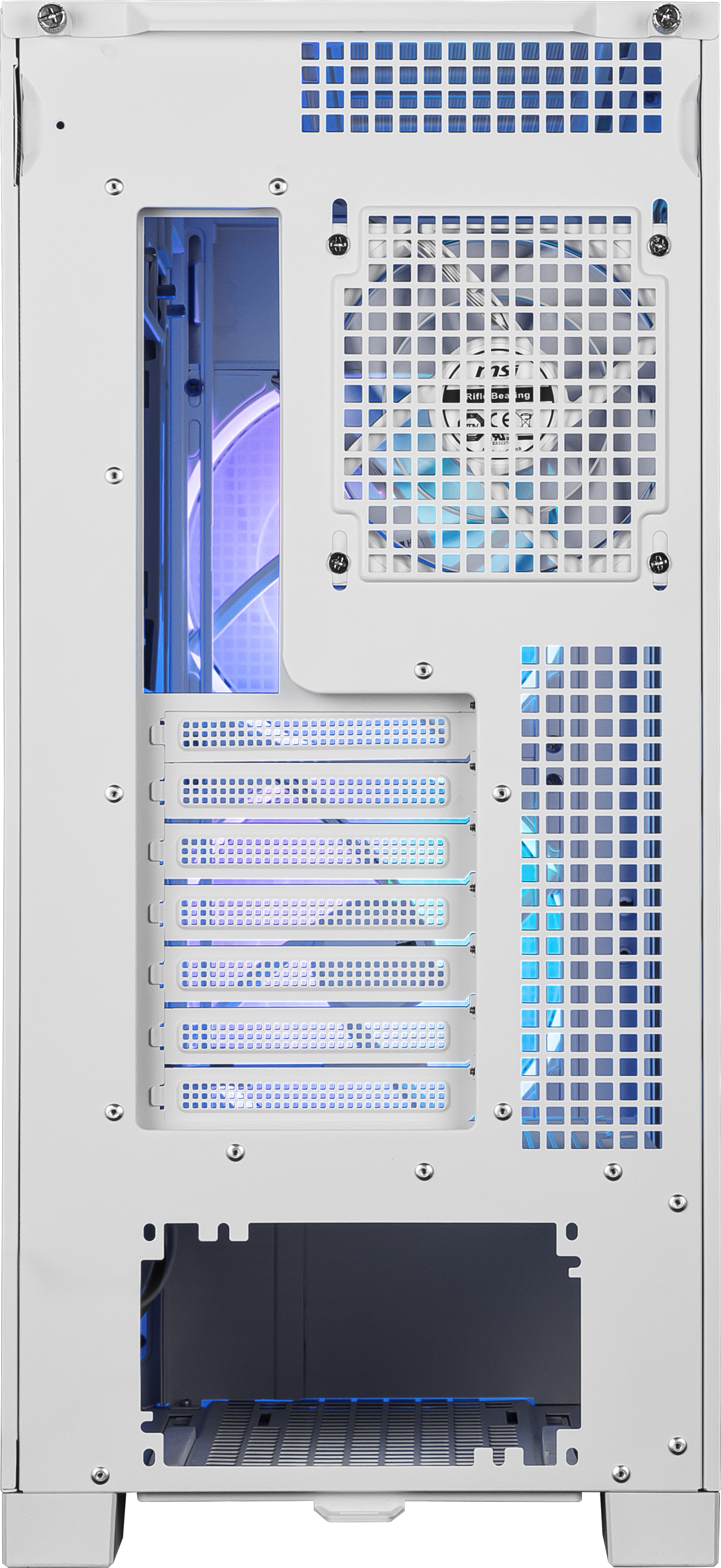 MSI MPG VELOX 300R AIRFLOW PZ WHITE E-ATX Mid Tower Gaming Case in
